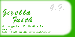 gizella fuith business card